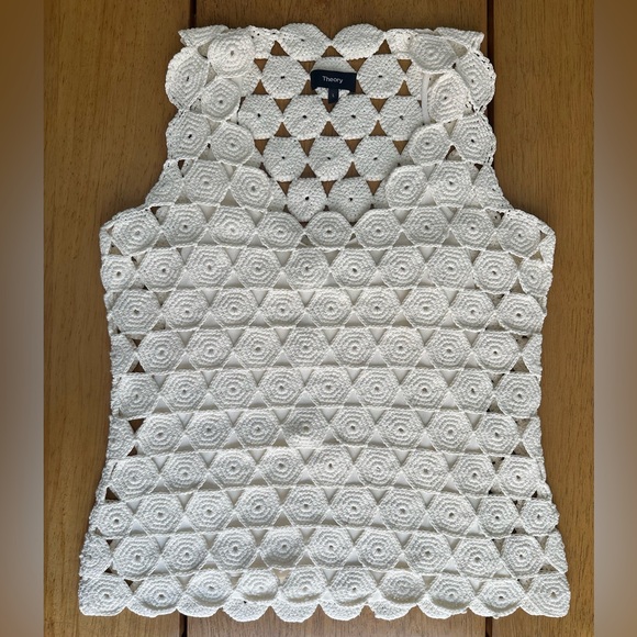 Theory crochet tank top. Gorgeous!! - Picture 4 of 11